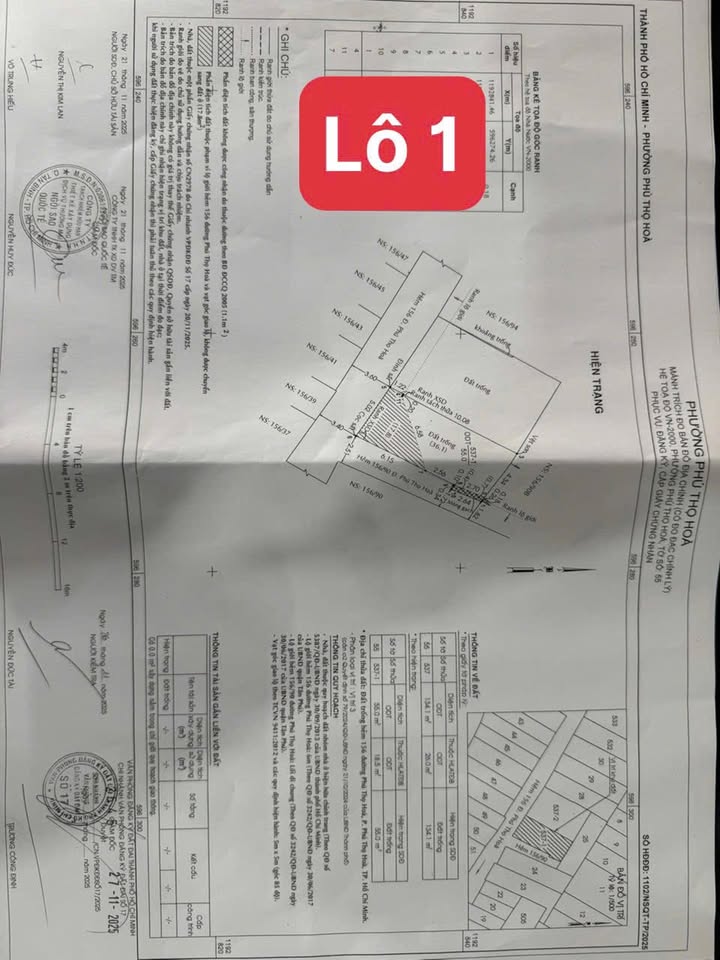 Đất nền Phú Thọ Hòa, Tân Phú 60m² giá 4.25 tỷ - Đầu tư sinh lời tốt!