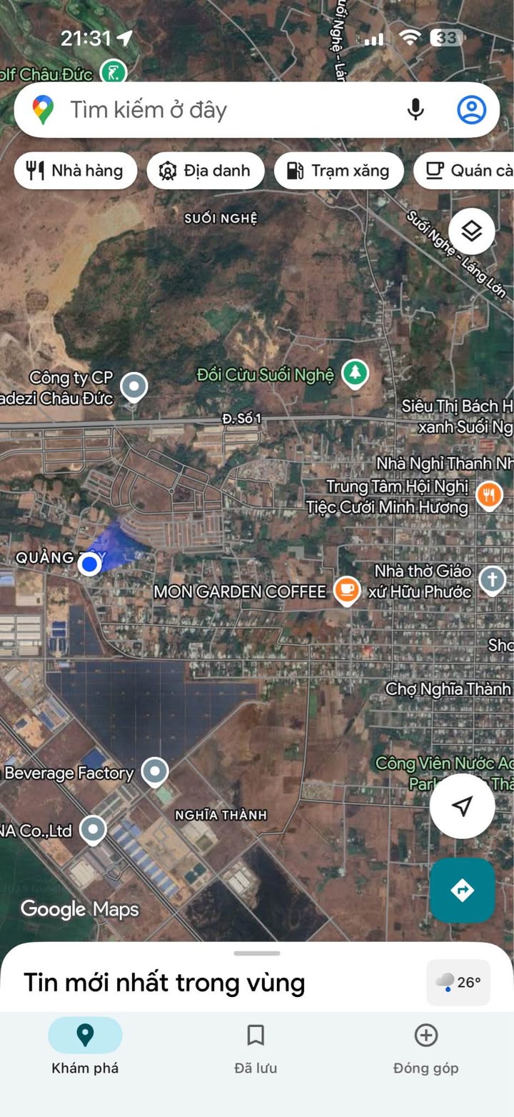 Đất nền Nghĩa Thành, Châu Đức 100m² giá 1 tỷ - Tiềm năng đầu tư sinh lời!