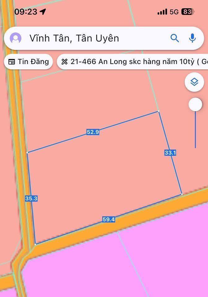 Đất SKC Vĩnh Tân Tân Uyên 1900m² giá 9 tỷ - Pháp lý rõ ràng, giao dịch nhanh!