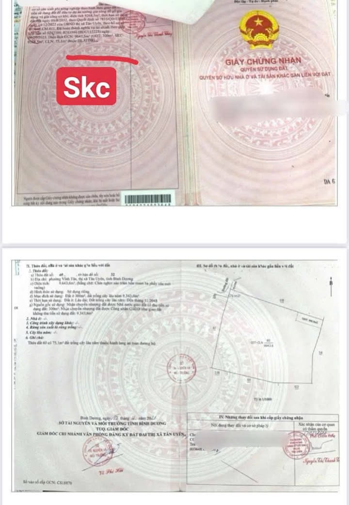 Đất nền Vĩnh Tân, Tân Uyên 9.614m² giá 35 tỷ - Đầu tư sinh lời bền vững!