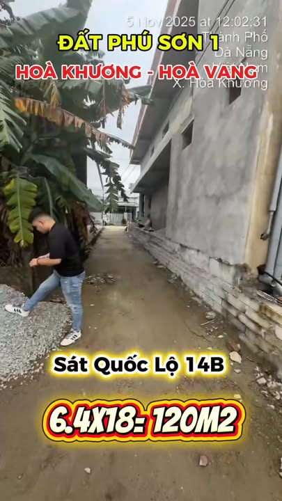 Đất chính chủ Phú Sơn 1, Hòa Khương 120.2m² giá 1.05 tỷ - Pháp lý rõ ràng!