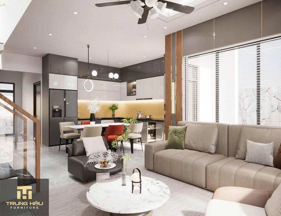 Nhà phố 3 tầng Trường Chinh, An Khê 80m² giá 4.95 tỷ - Thiết kế hiện đại, đầy đủ tiện nghi!