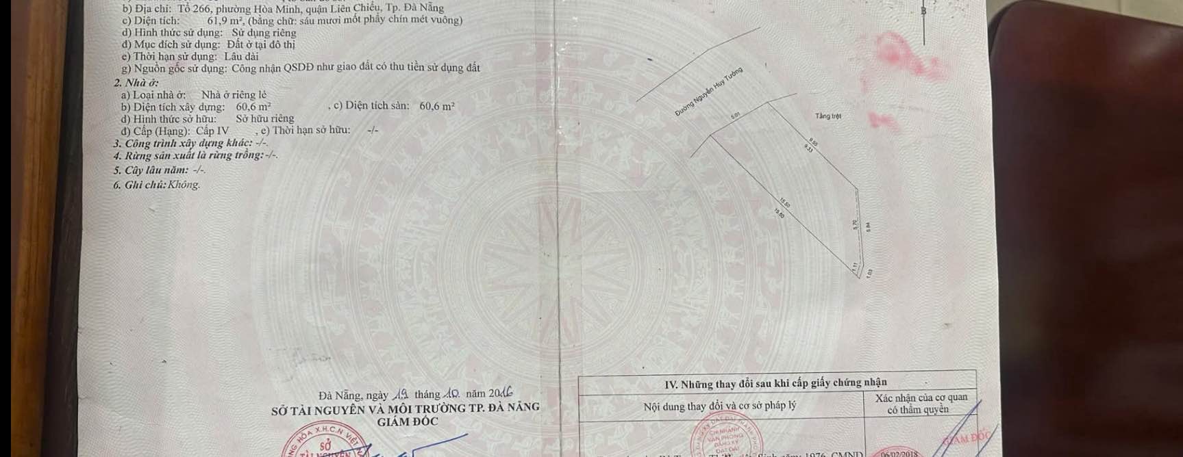 Nhà mặt tiền Nguyễn Huy Tưởng Đà Nẵng 62m² giá 4.25 tỷ - Đầu tư sinh lời hấp dẫn!