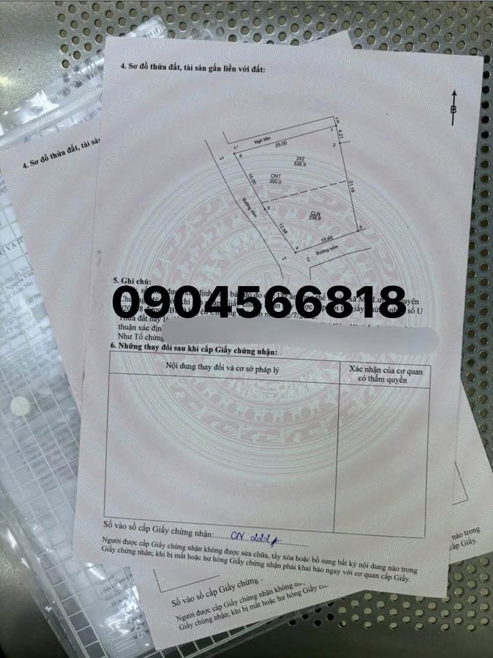 Đất nền góc 3 mặt tiền tại Mỹ Lương 536m² - Thoải mái chia lô, giá thỏa thuận!