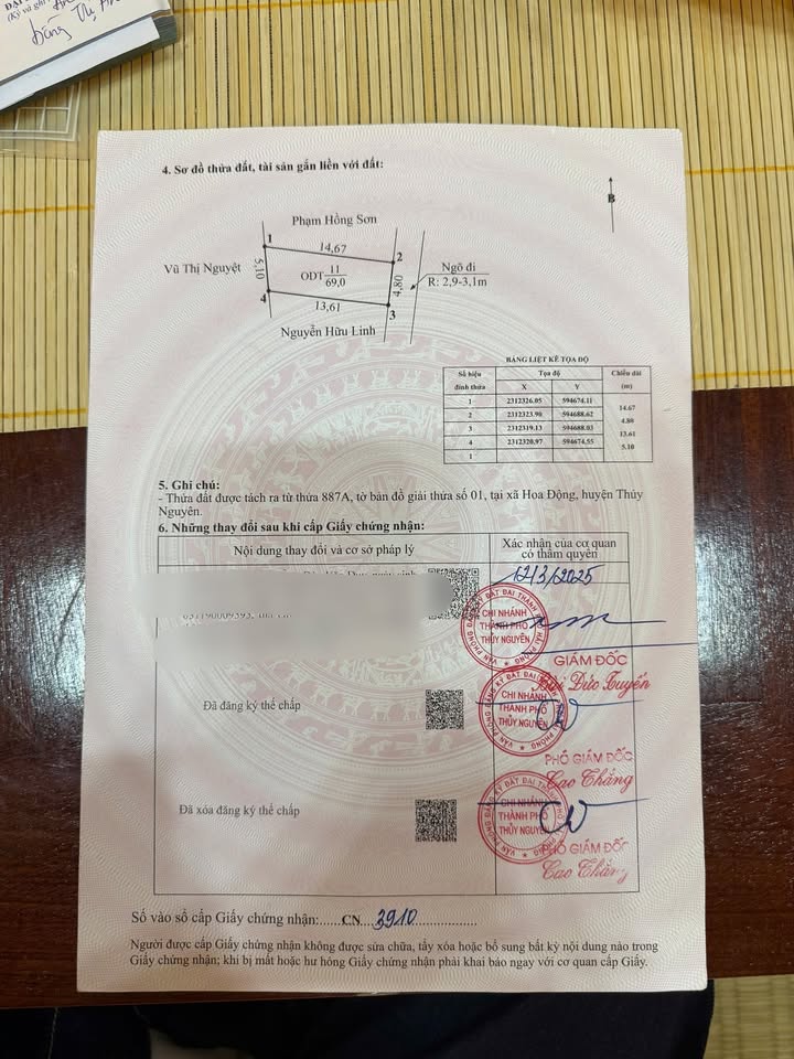 Đất nền đường Đá, Hoa Động 69m² giá 2.1 tỷ - Đầu tư sinh lời tiềm năng!