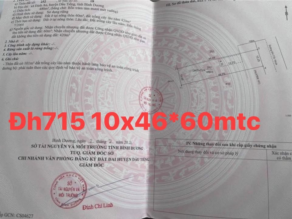 Đất nền Dầu Tiếng 10m² giá 1.2 tỷ - Cơ hội đầu tư nhanh chóng!