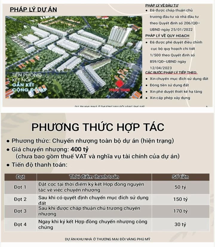 Dự án Khu nhà ở Đồi Vàng Phú Mỹ 86.873m² - Cơ hội đầu tư hấp dẫn!