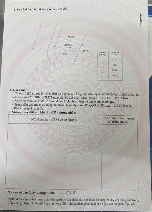 Đất đấu giá ngõ 3 Thanh Thần, Thanh Cao 60.63m² - Đầu tư sinh lời ngay!