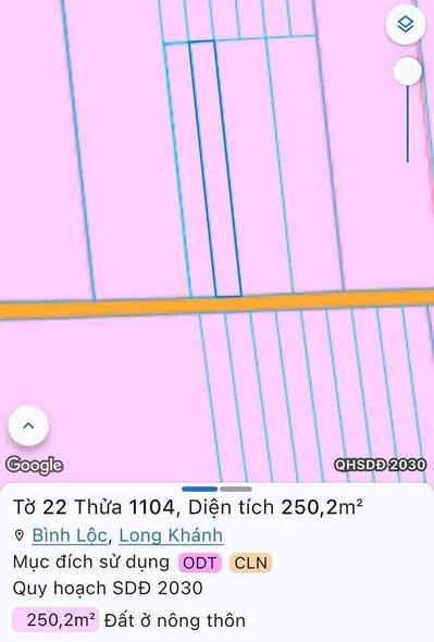 Lô đất Bình Lộc 250m² giá 1.1 tỷ - Đầu tư sinh lời ngay!