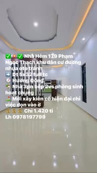 Nhà hẻm 179 Phạm Ngọc Thạch, Pleiku 160m² giá 1.42 tỷ - Dọn vào ở ngay!