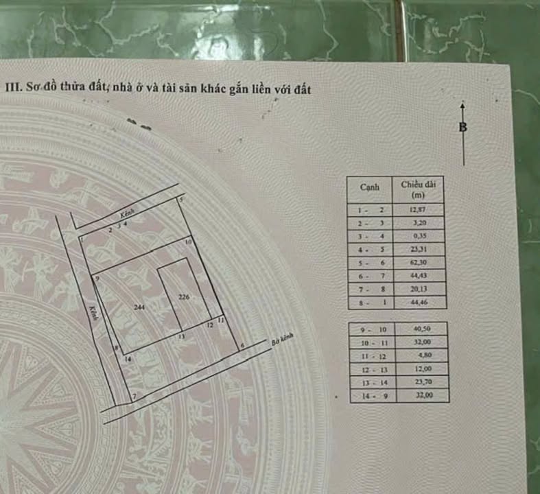 Đất nền ấp Bích Trì, xã Hòa Thuận, 2700m² giá 3.2 tỷ - Mặt tiền 40m, vị trí đắc địa!