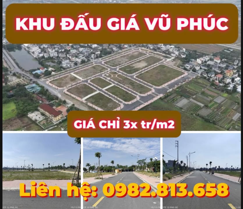 Đất nền KDC Vũ Phúc, Thái Bình 108m² giá 3 tỷ - Cơ hội đầu tư sinh lời!