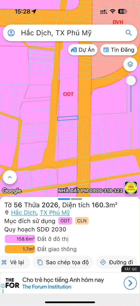 Đất nền khu phố 4 Hắc Dịch 160m² giá 1.55 tỷ - Mặt tiền đường nhựa thuận lợi đầu tư!