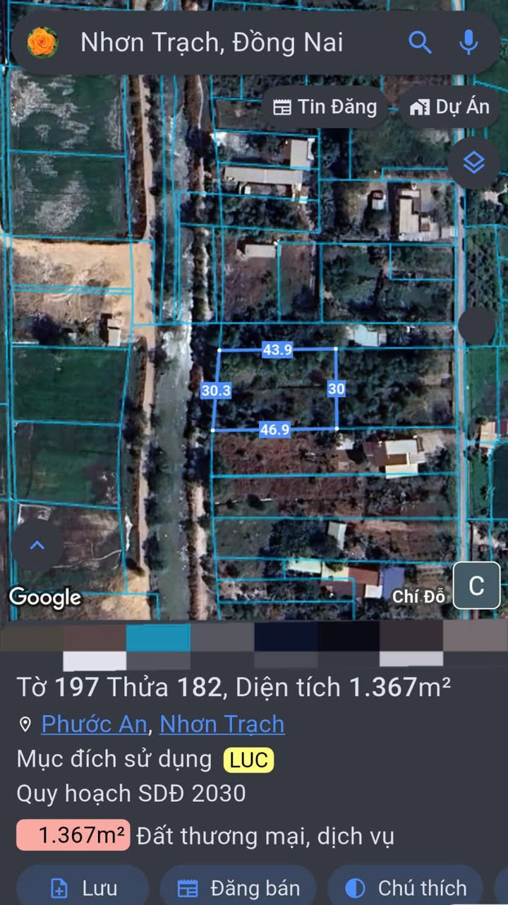 Đất cây lúa nước mặt tiền đường Nguyễn Hữu Cảnh 1.366,9m² giá 4.5 tỷ - Pháp lý sạch, đầu tư sinh lời!