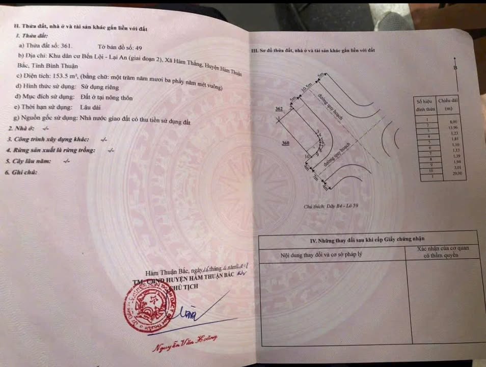 Đất nền Lại An, Hàm Thắng 153m² giá 3.3 tỷ - Đầu tư sinh lời tuyệt vời!