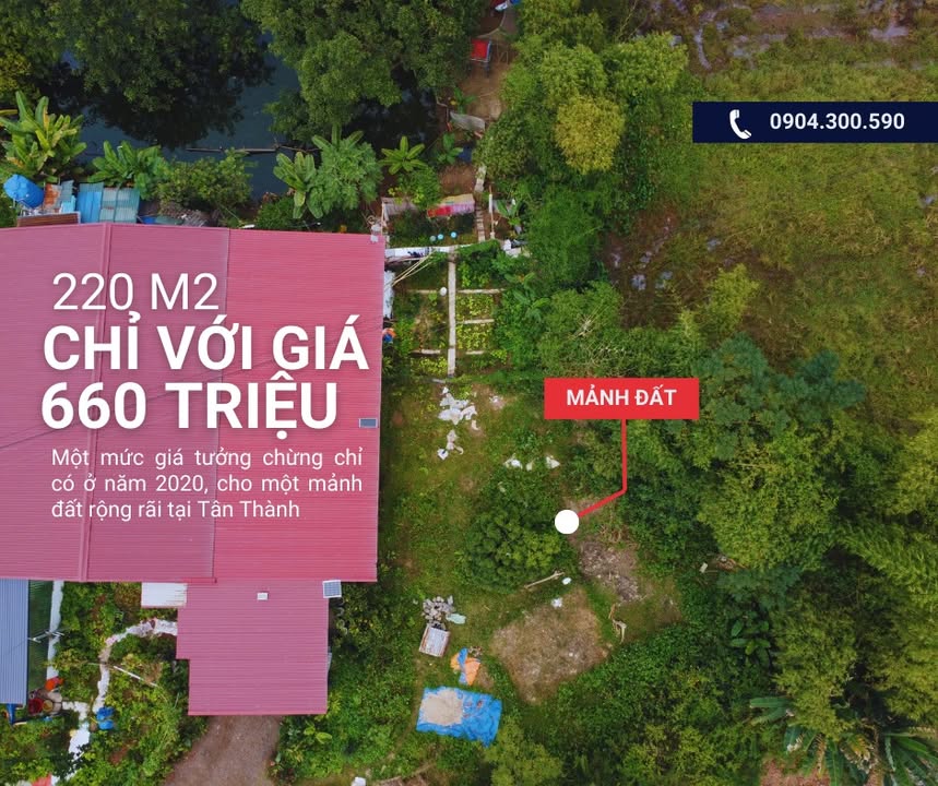 Đất nền Tân Thành Thái Nguyên 220m² chỉ 660 triệu - Ngôi nhà mơ ước trên đồi cao!