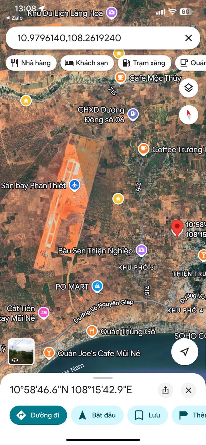 Đất mặt tiền Trần Bình Trọng, Mũi Né 3290.7m² - Cơ hội đầu tư lý tưởng!