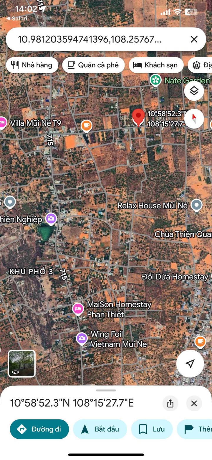 Đất mặt tiền đường Trần Bình Trọng, Mũi Né, 1150m² giá 5.5 tỷ - Đầu tư sinh lời ngay!