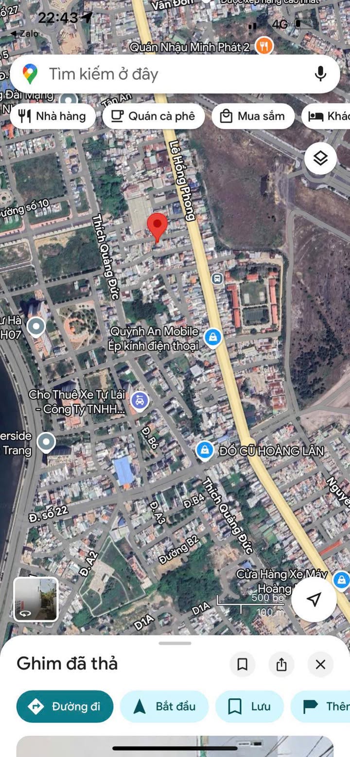 Bán lô đất Lê Hồng Phong Nha Trang 52m² giá 3.99 tỷ - Vị trí đẹp gần biển!