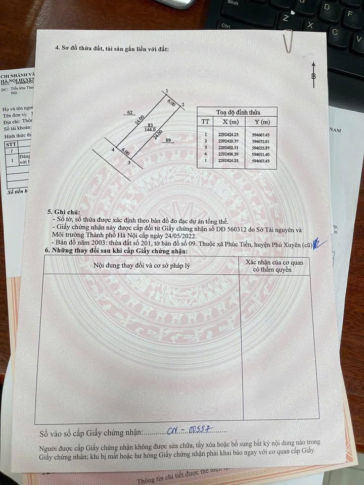 Đất nền thôn Ứng Hòa, xã Đại Xuyên, 144m² giá chỉ 30 triệu - Đầu tư sinh lời ngay!