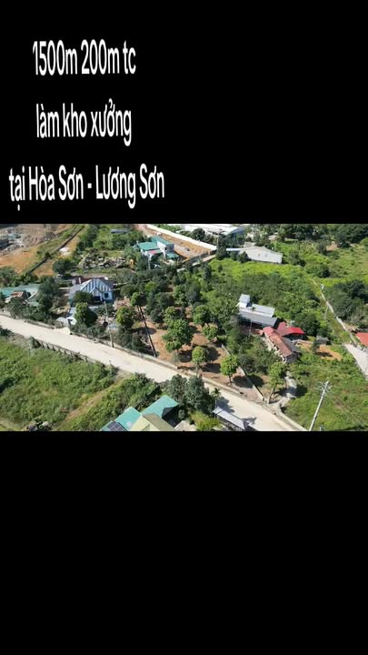 Đất thổ cư 200m² làm kho xưởng tại Hòa Sơn, Lương Sơn giá 9 tỷ - Đầu tư sinh lời ngay!