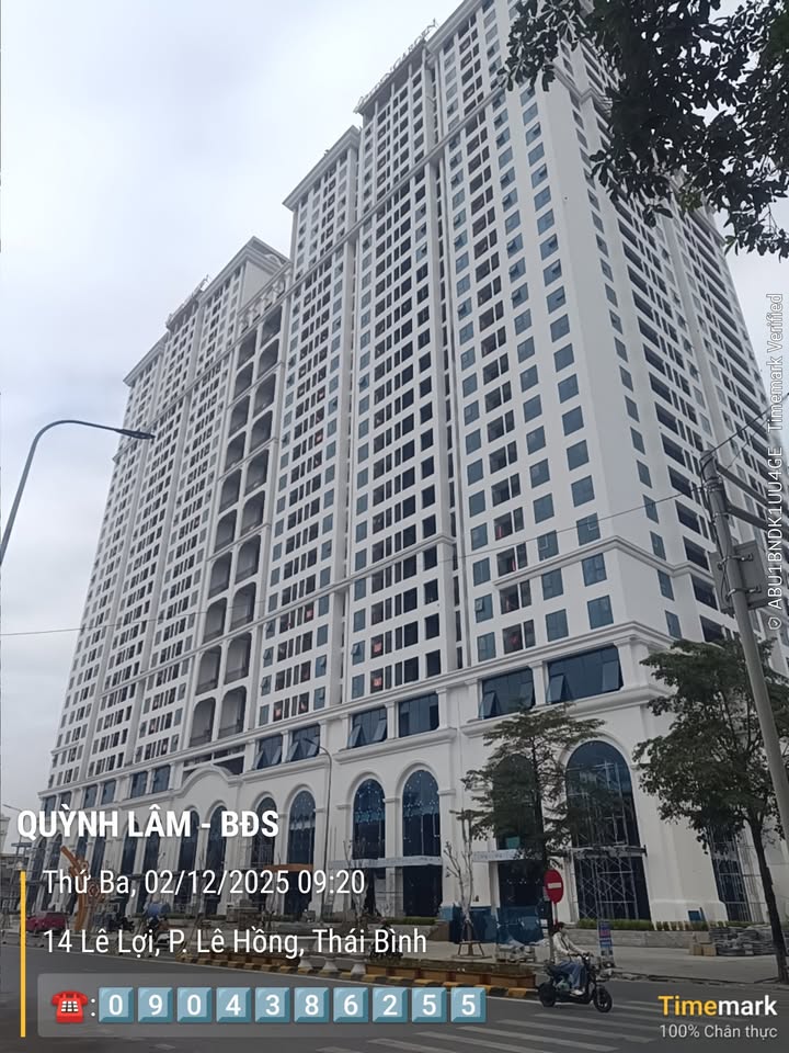 Căn hộ 2PN tại EdenGarden Thái Bình 78m² giá 2 tỷ - Tầng đẹp, view thoáng
