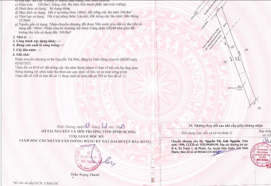 Đất nền Bàu Bàng 750m² giá 1 tỷ - Mặt tiền ĐT 750, cơ hội đầu tư tốt!