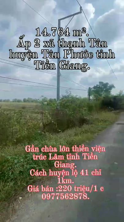 Đất mặt tiền đường Tây Kênh 14.764m² giá 7.084 tỷ - Đầu tư sinh lời ngay!