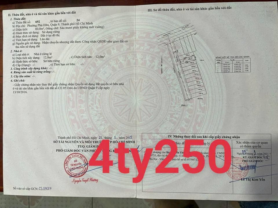 Đất nền Phú Hữu, quận 9, 60m² giá 4.25 tỷ - Đầu tư sinh lời ngay!