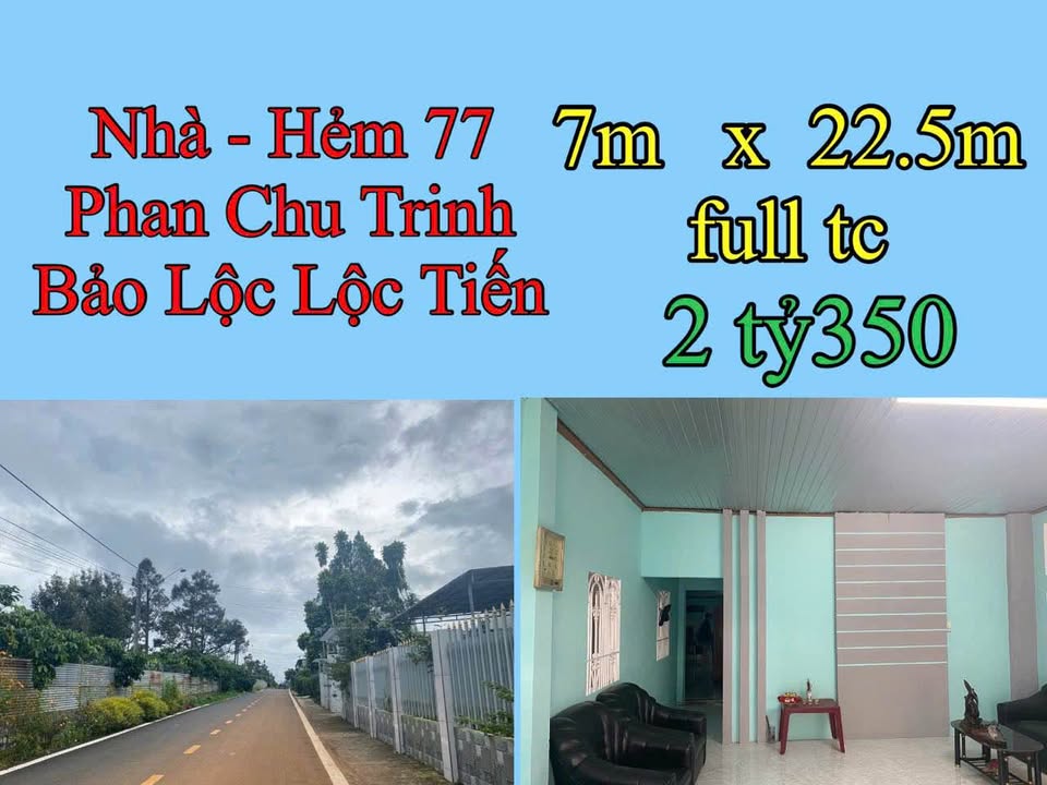 Nhà hẻm 77 Phan Chu Trinh, Bảo Lộc 157.5m² giá 2.35 tỷ - Sân ô tô rộng rãi!