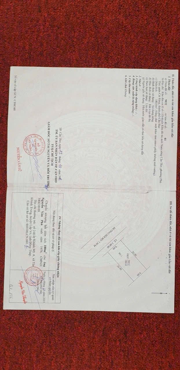 Đất nền biệt thự KDC Long Thịnh Cái Răng 180m² giá 6.2 tỷ - Cơ hội đầu tư tuyệt vời!