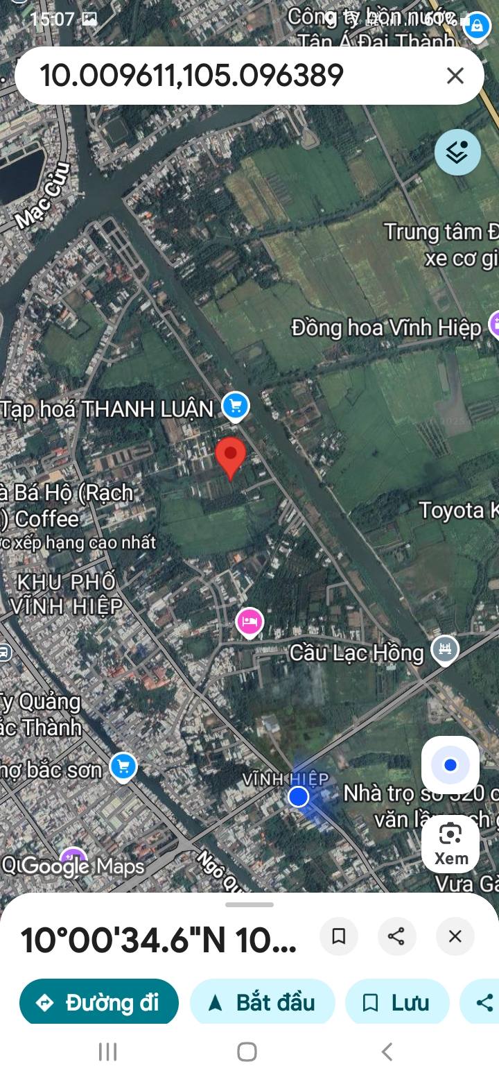 Đất vườn đường Cao Văn Lầu, Vĩnh Hiệp, Rạch Giá 496m² giá 1.6 tỷ - Ô tô vào tận đất!