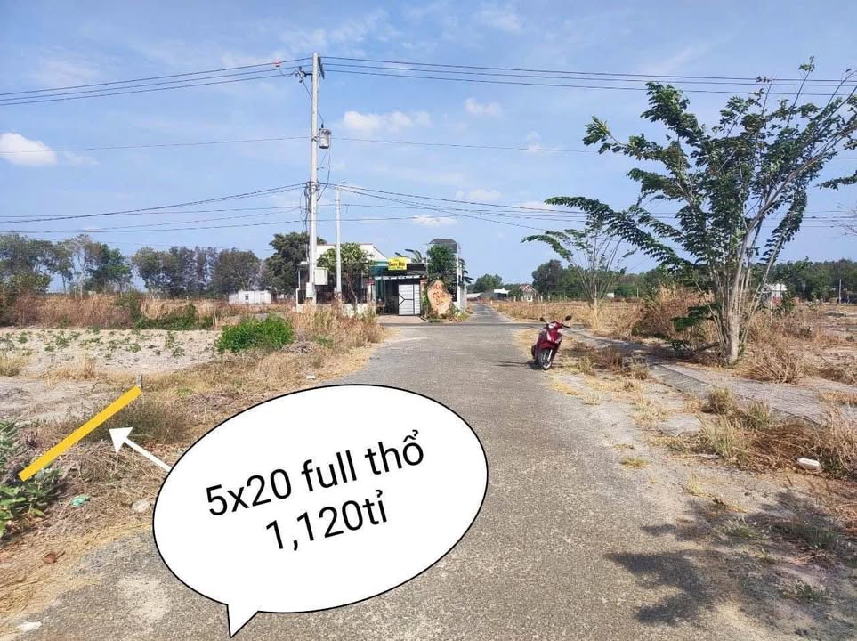 Đất nền xã Tóc Tiên Phú Mỹ 100m² - Mặt tiền đường nhựa thuận lợi!