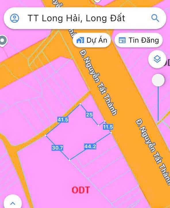 Đất 1 Sào 4 Mặt Tiền Đường Nguyễn Tất Thành, Thị Trấn Long Hải - Giá 17 Tỷ