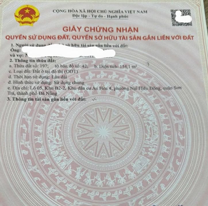 Đất lô góc 154m² đường Vân Đồn, Sơn Trà, Đà Nẵng - Cơ hội đầu tư hấp dẫn!