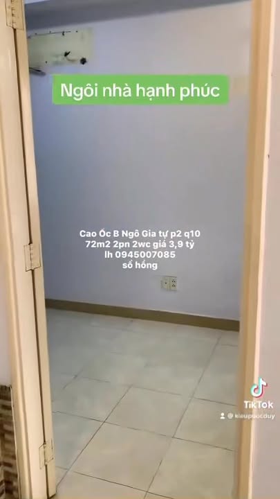 Căn hộ cao ốc B Ngô Gia Tự quận 10 72m² giá 3.9 tỷ - Nhà đẹp ở ngay!