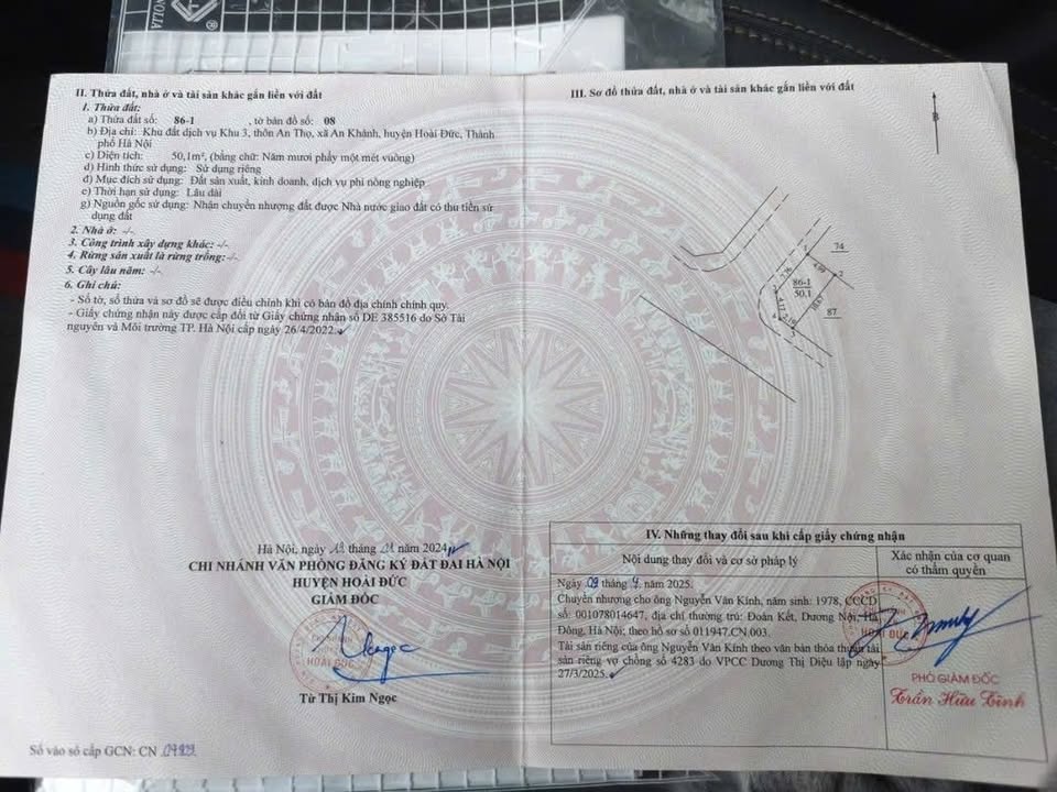 Đất lô góc An Thọ, An Khánh, 50m² - Cơ hội đầu tư hấp dẫn!