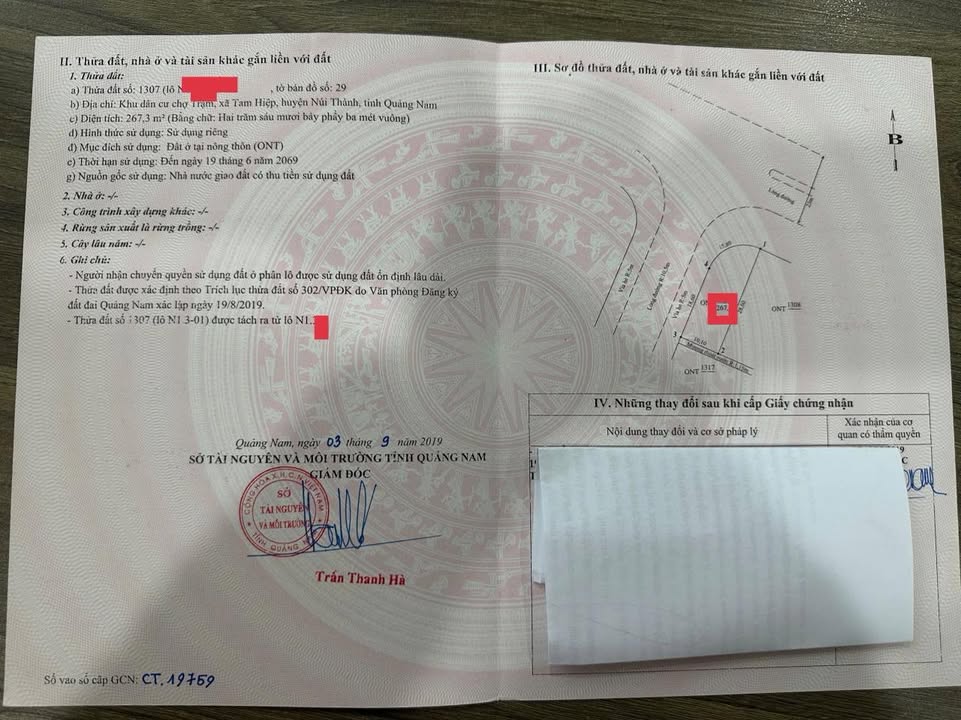 Đất nền lô góc 2878m² tại Núi Thành, Quảng Nam - Vị trí đắc địa gần chợ