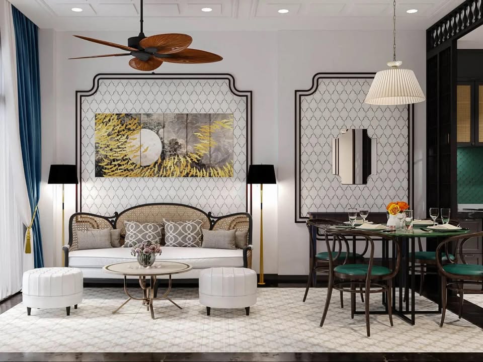 Căn hộ chung cư Trung Ương Đảng Xuân Phương 85m² giá 6.6 tỷ - Thiết kế Indochine đẹp mắt!