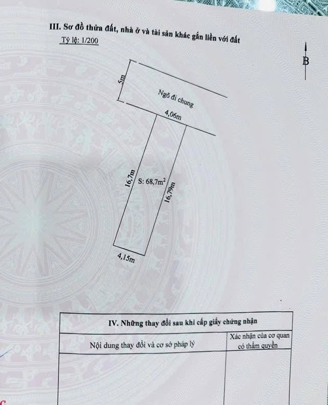 Đất mặt đường Thư Trung, Hải Phòng 68.7m² giá 4.465 tỷ - Cơ hội kinh doanh tuyệt vời!