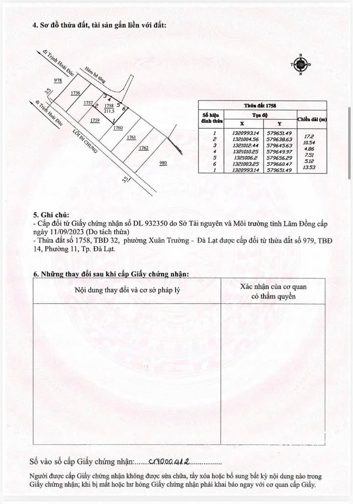 Bán lô đất Trịnh Hoài Đức, Đà Lạt 211m² - Mặt tiền rộng, giá tốt!