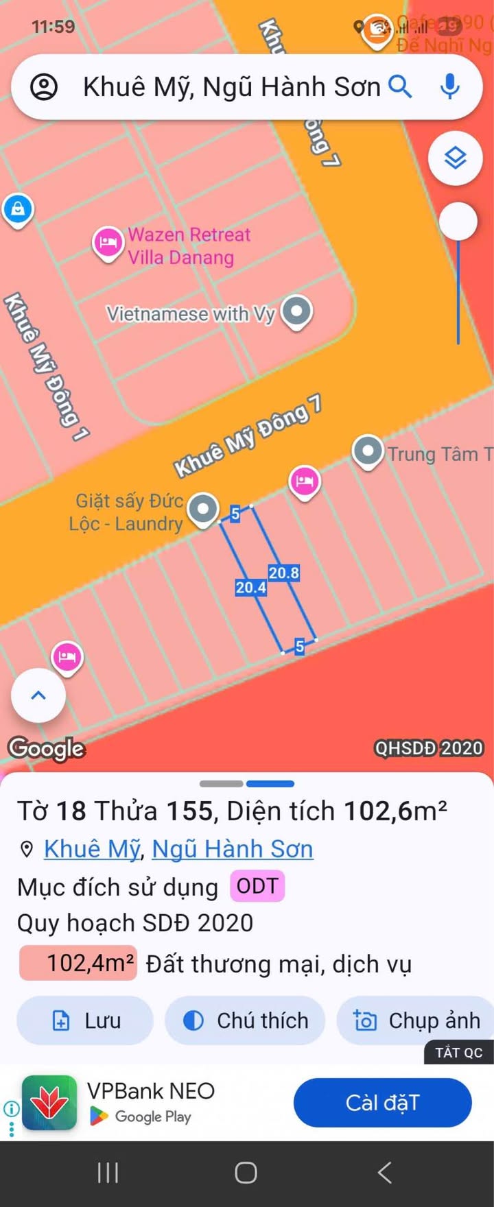 Khách sạn 6 tầng tại Khuê Mỹ Đông 7, Đà Nẵng - Dòng tiền ổn định 70 triệu/tháng chỉ 18.5 tỷ!