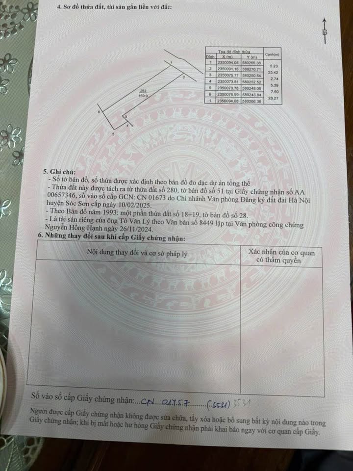 Đất nền 160m² tại Nam Cương, Hiền Ninh - Giá chỉ 100 triệu VND, cơ hội đầu tư tuyệt vời!