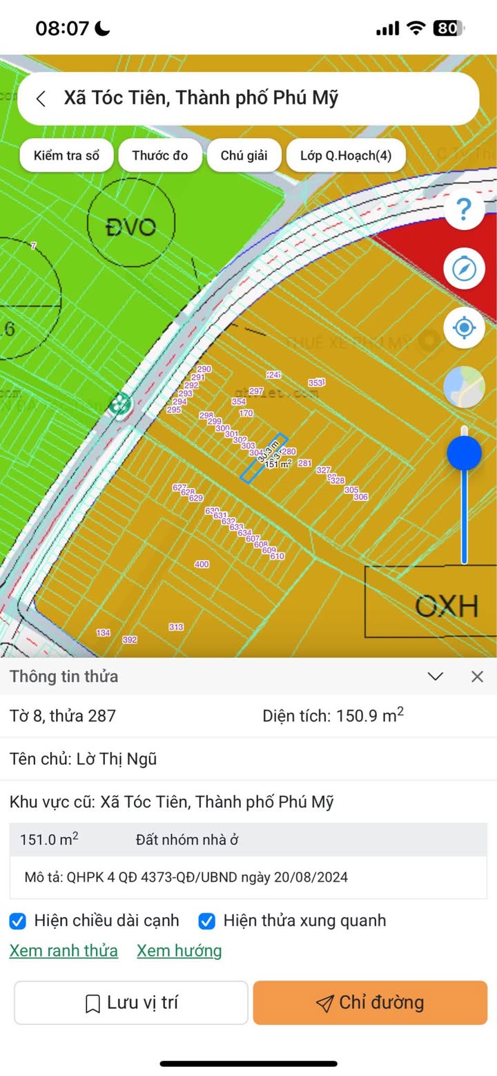 Đất nền Tóc Tiên Phú Mỹ 152m² giá 1.15 tỷ - Cơ hội đầu tư sinh lời!