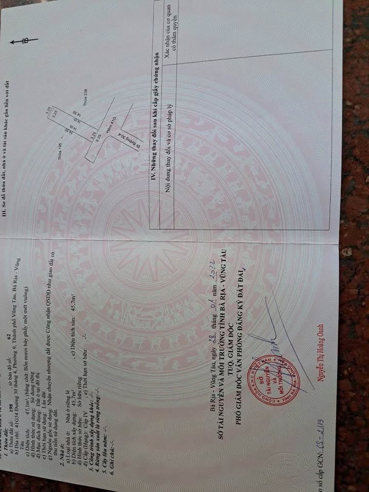 Đất 2 mặt tiền Đại An, Vũng Tàu 47m² giá 3.8 tỷ - Đầu tư sinh lời ngay!