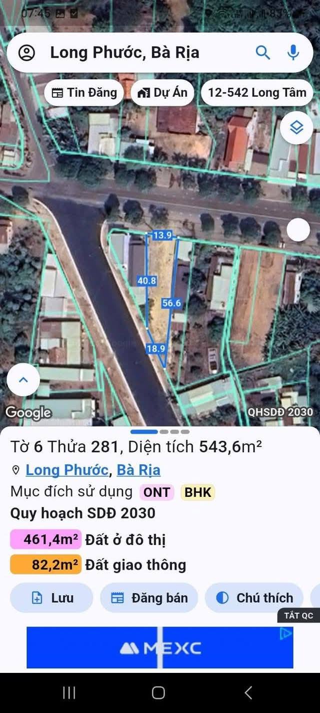 Đất 2 Mặt Tiền Hưng Lộ 3, Bà Rịa - Vũng Tàu 500m² giá 5.8 tỷ - Đầu tư sinh lời ngay!