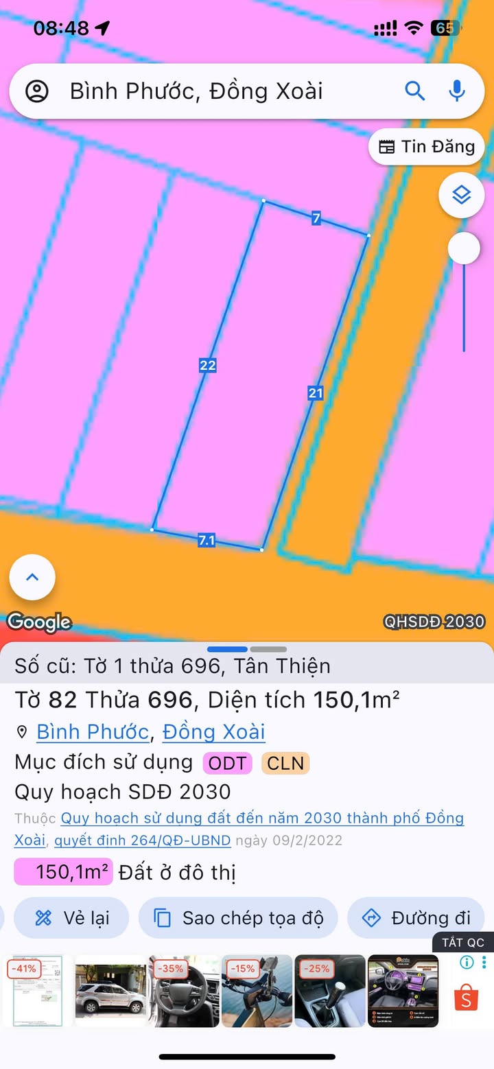 Đất nền lô góc 2 mặt tiền đường Tân Thiện, 154m² giá 7xx triệu - Cơ hội đầu tư tuyệt vời!