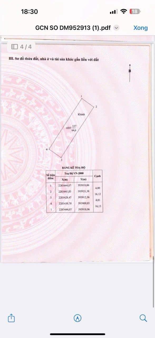 Đất nền KĐT Đồng Văn Xanh Duy Tiên 64.5m² giá chỉ 2.1 tỷ - Cơ hội hiếm có!