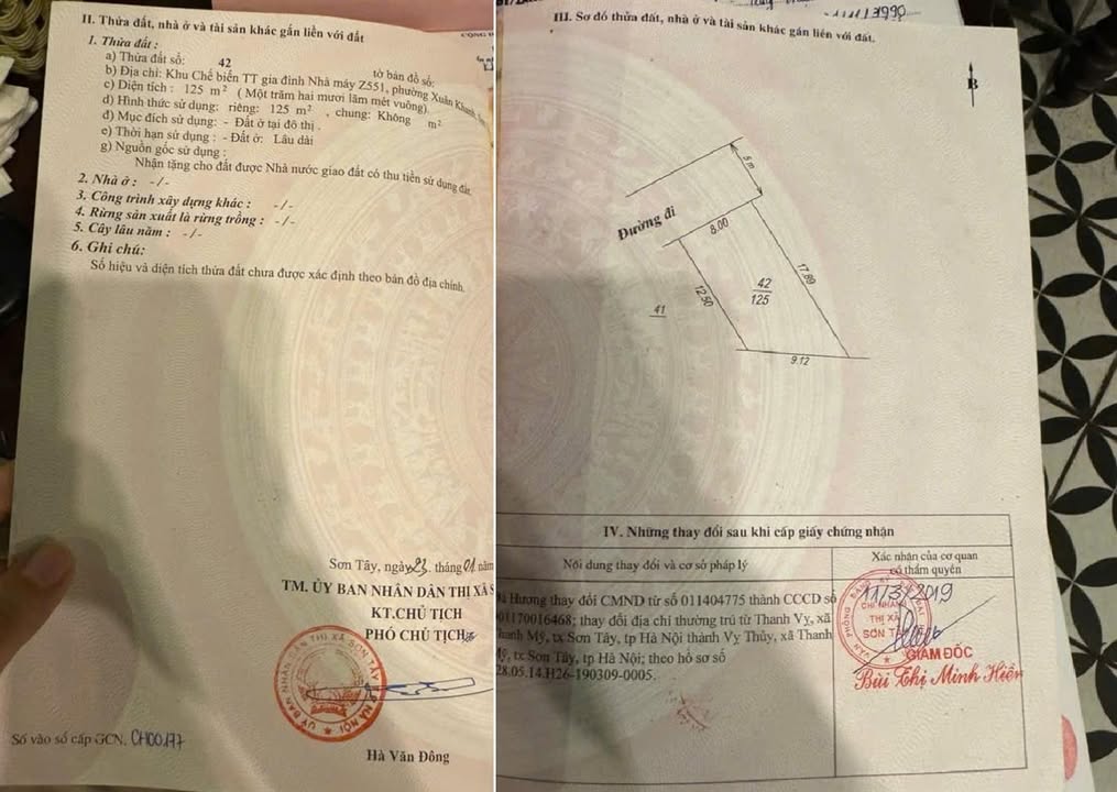 Đất nền 125m² tại Xuân Khanh, Sơn Tây - Giá chỉ nhỉnh 2 tỷ - Tiềm năng tăng giá cao!