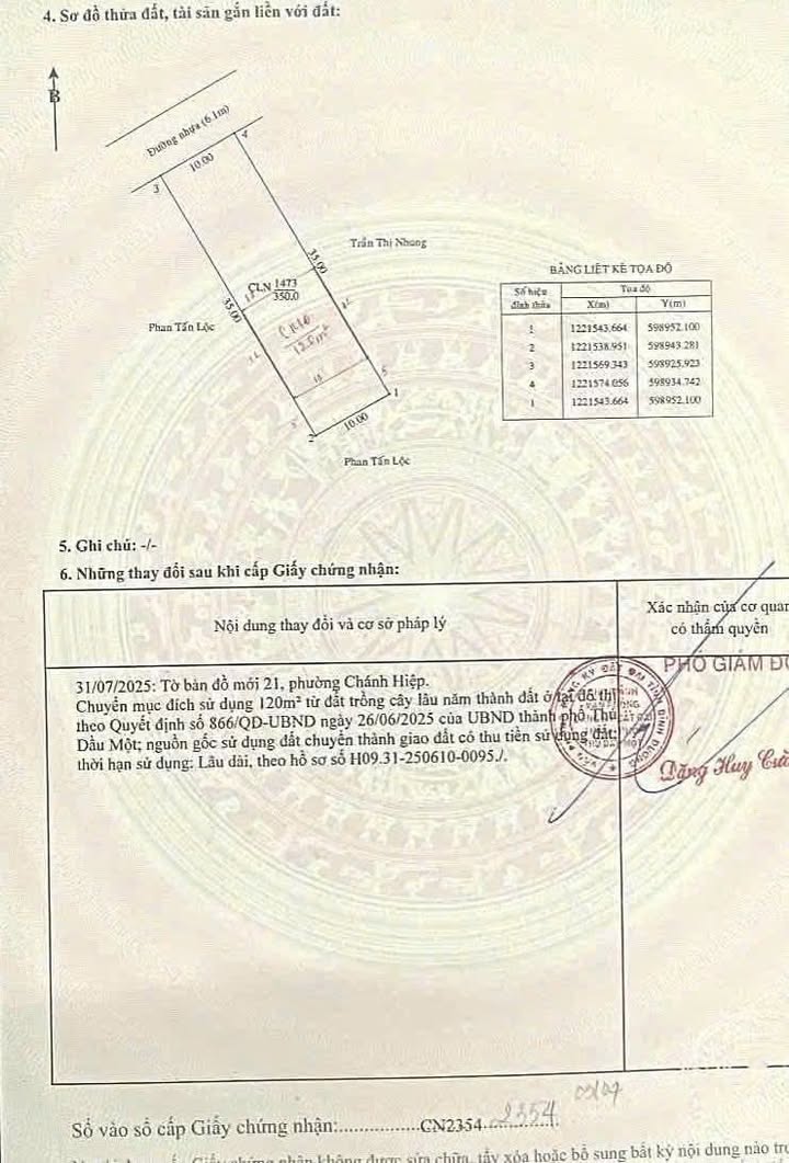 Đất mặt tiền ĐX064 Định Hòa 350m² giá chỉ 4.89 tỷ - Xây dựng tự do!